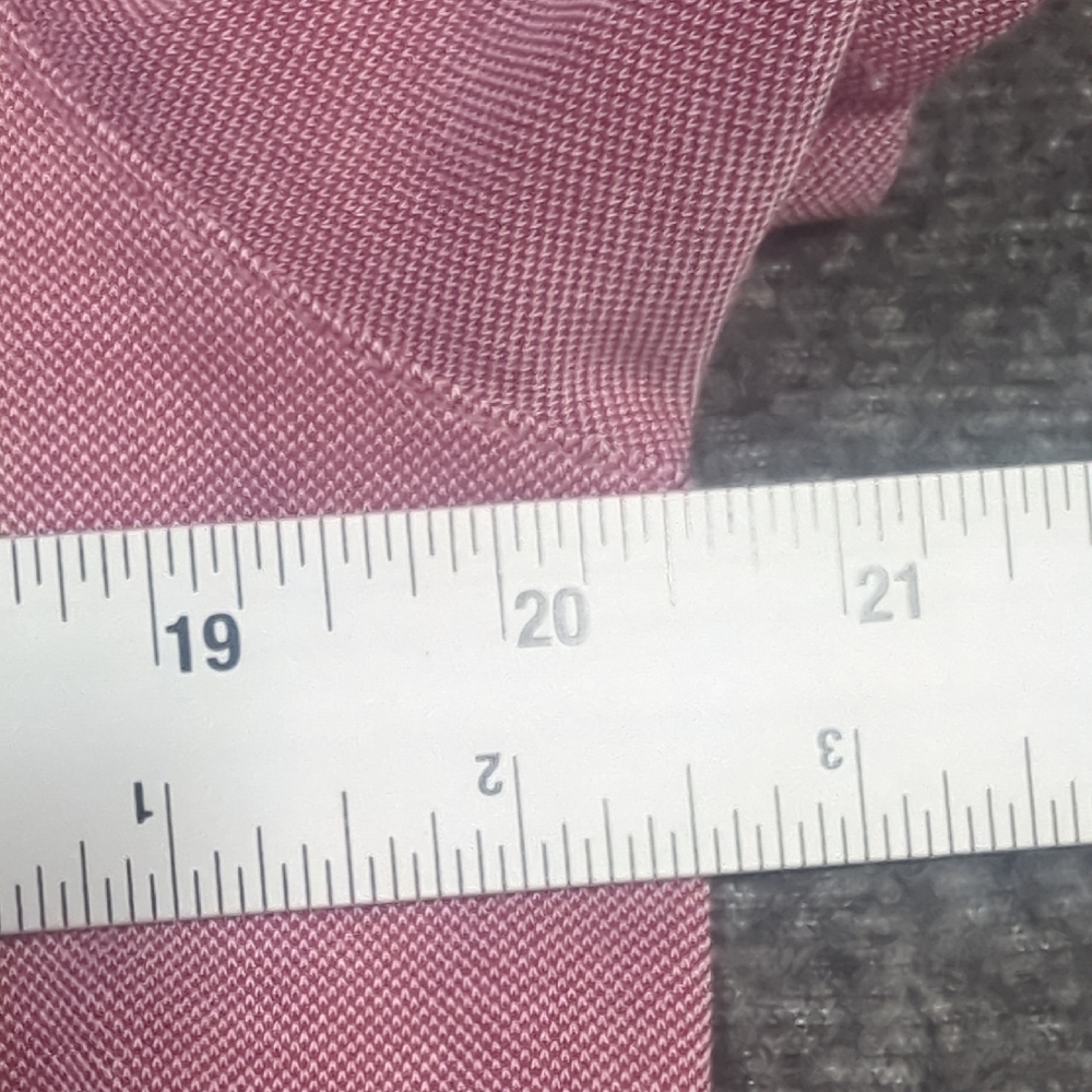 Ted Baker Light Pink Polo Shirt with Patterned Collar - Picture 10 of 15